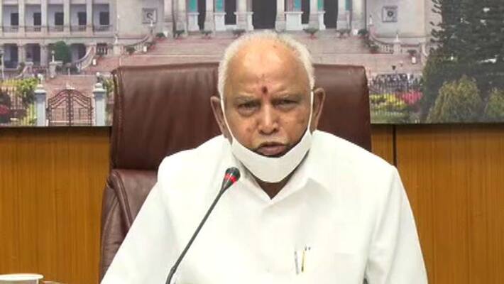 CM B S Yediyurappa Held Video Conference to District Collectors for Lockdown CM B S Yediyurappa Held Video Conference to District Collectors for Lockdown