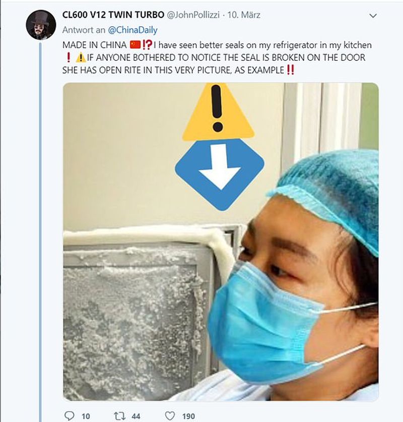 One person tweeted on the post, saying, "Our fridge seal in the kitchen is more secure"
