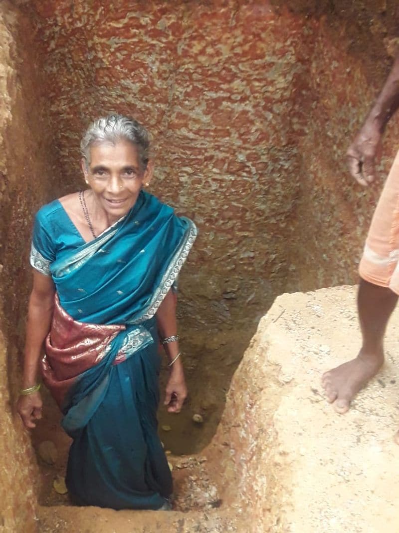 Cancer patient dig a well with help of wife daughter during lockdown in kasaragod