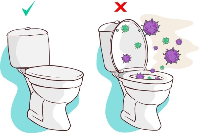 काफी पहले एक रिसर्च में ये बात सामने आई थी कि टॉयलेट फ्लश करने से पहले लिड जरूर गिरा दें। ऐसा इसलिए कि टॉयलेट के पानी के जरिये कई खतरनाक बैक्टेरिया बाथरूम में फ़ैल जाते हैं। 