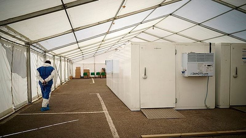 The mosque has seen a number of volunteers help inside the morgue as the country is struggling to fight the coronavirus pandemic.