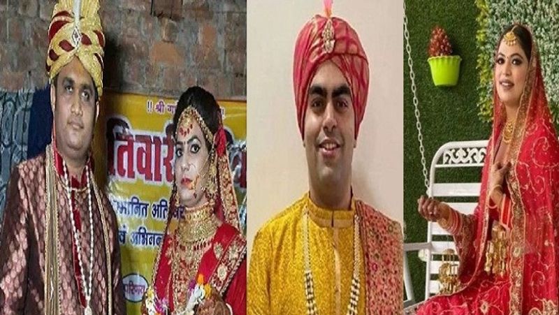 सोशल डिस्टेंसिंग का पालन करते हुए दूल्हा शिवा और दुल्हन प्रिया ने सात फेरे लिए। दोनों ने एक-दूसरे को जो जयमाल पहनाई उसे भी पहले सैनिटाइज किया गया। इसी तरह इसी तरह कीर्ति और सुषेन की भी शादी हुई। 