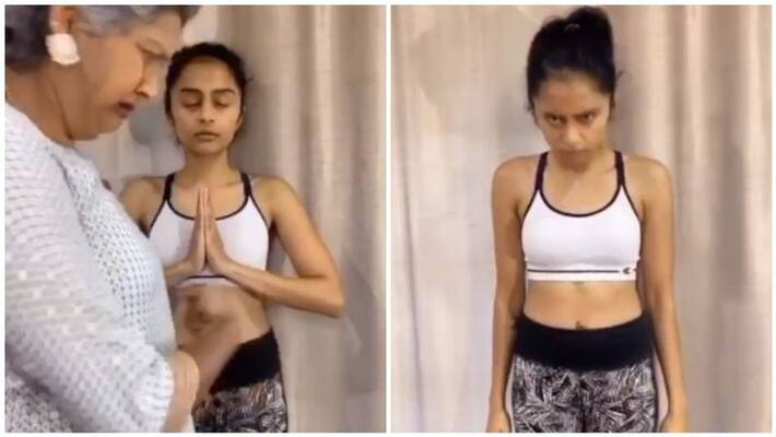 pragathi dance for vaathi coming song viral in Instagram pragathi dance for vaathi coming song viral in Instagram