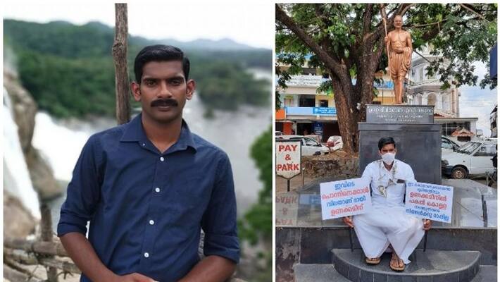 differenet protest of a malayali youth differenet protest of a malayali youth