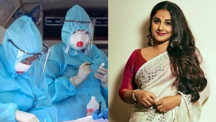 vidhya balan says to donate 1000 ppe kits to health workers vidhya balan says to donate 1000 ppe kits to health workers