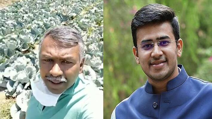 banglore south constituency bjp mp tejasvi surya helped tamilnadu farmer banglore south constituency bjp mp tejasvi surya helped tamilnadu farmer