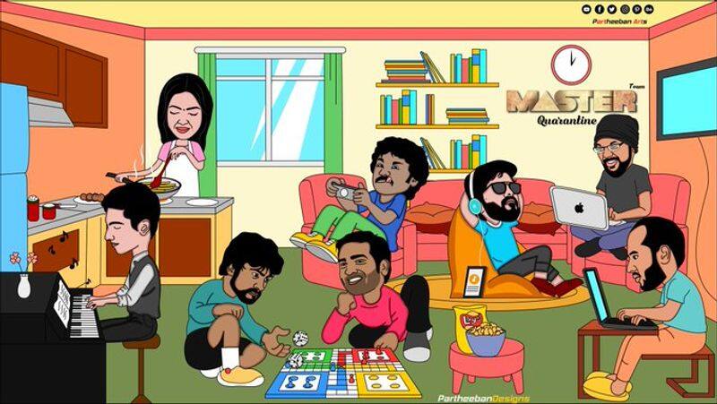 Malavika Mohanan Angry about Vijay Fan Share Master Team Cartoon