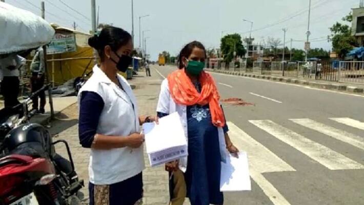 8 months pregnant ANM doing duty in Pilibhit asa 8 months pregnant ANM doing duty in Pilibhit asa
