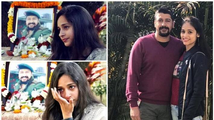 Wife of Pulwama martyr Nitika Kaul Dhoundiyal has donated 1000 protective kits to the Haryana police Wife of Pulwama martyr Nitika Kaul Dhoundiyal has donated 1000 protective kits to the Haryana police
