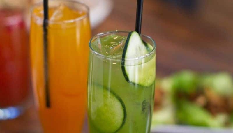 cucumber juices which helps to tackle summer skin problems