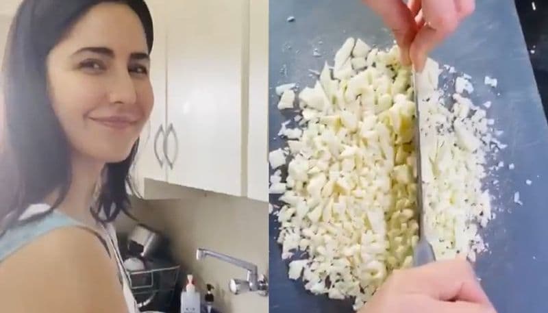 Katrina is in Mumbai with her sister Isabelle Kaif and the two are trying new recipes.