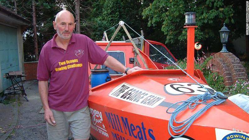 72 year old man completed trans atlantic rowing trip alone