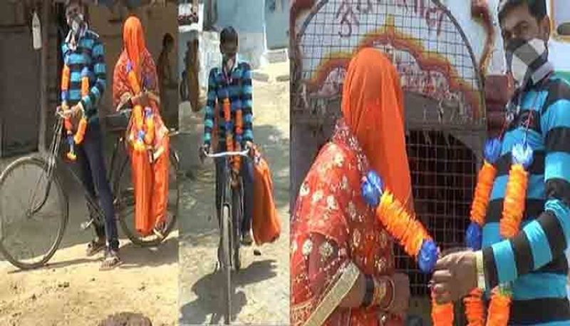 हमीरपुर जिले के पुतहिया गांव निवासी कल्कू प्रजापति की शादी महोबा जिले के पुणिया गांव निवासी रिंकी के साथ 28 अप्रैल को होनी तय हुई। लेकिन, इसी दौरान लाकडाउन हो गया, जिसके कारण दोनों परिवार शादी को लेकर परेशान हो गए।

