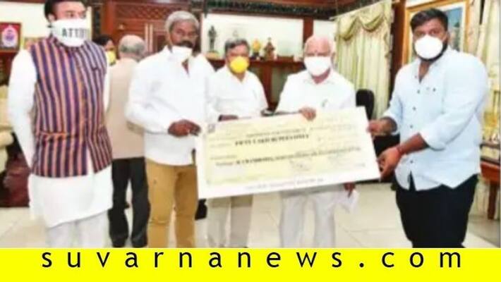 MLA Chandrappa donates 50 lakhs to cm covid fund MLA Chandrappa donates 50 lakhs to cm covid fund