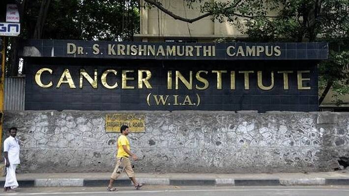 Woman affected Coronavirus...Adyar Cancer Hospital seal Woman affected Coronavirus...Adyar Cancer Hospital seal