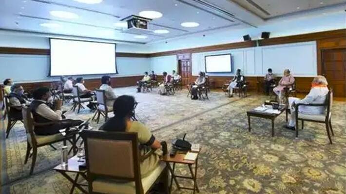 PM Narendra Modi discusses second economic stimulus package with FM Sitharaman PM Narendra Modi discusses second economic stimulus package with FM Sitharaman
