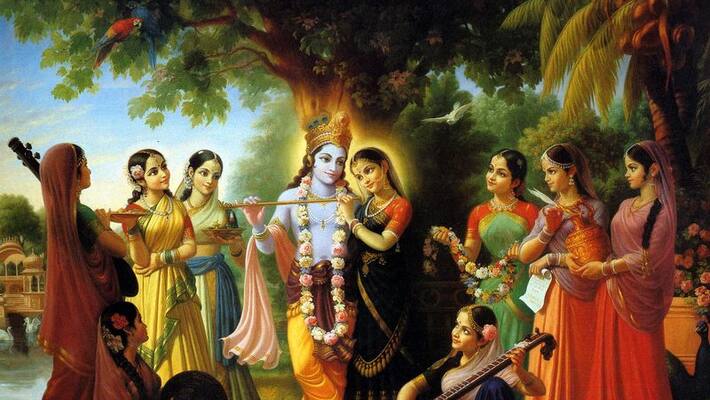 Arjuna Turned Into As Gopi To Fall In Love With Krishna Arjuna Turned Into As Gopi To Fall In Love With Krishna