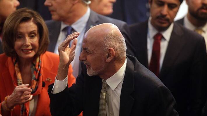 former afghan president Ashraf ghani in Oman Taliban says war is over bsm former afghan president Ashraf ghani in Oman Taliban says war is over bsm