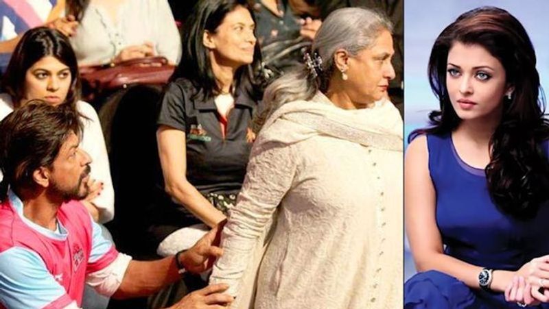 Likewise, in an old interview with People's magazine, Jaya was told that Shah Rukh Khan spoke some nasty things about her daughter-in-law Aishwarya Rai during his fight with Salman Khan at Katrina Kaif's birthday party in 2008.
