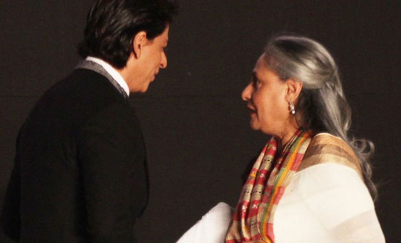 Jaya had said that she would slap Shah Rukh. She earlier said, ''If he (SRK) was at my home, I would have slapped him, just as I would my own son.''
