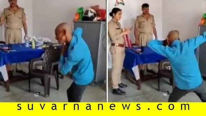 UP cops make man dance to Sapna Chaudhary Song for violating lockdown UP cops make man dance to Sapna Chaudhary Song for violating lockdown