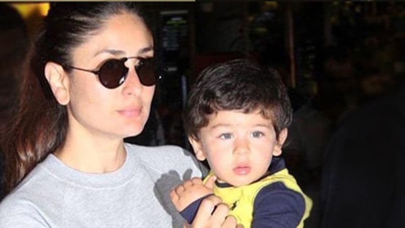 And their son Taimur Ali Khan aka Tim Tim was wearing a blue T-shirt and denim pants along with white shoes.