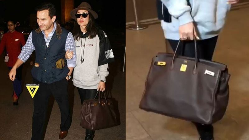 Kareena's Birkin bag is one of the most expensive bags in the world and according to a Times Now report, it costs $18,237 that roughly comes up to Rs 12,94,626.
