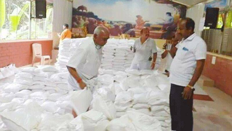 pon Radhakrishnan organizes relief items