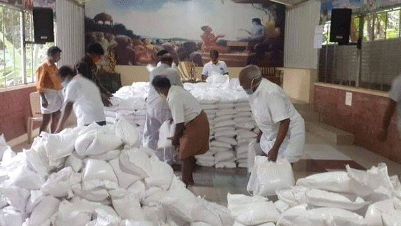 pon Radhakrishnan organizes relief items