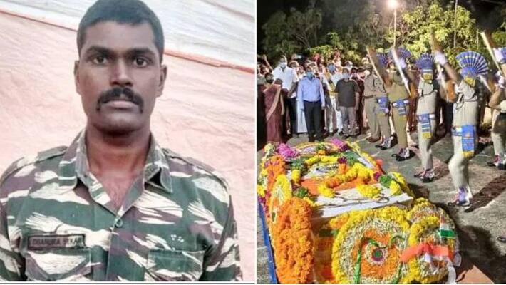 tamilnadu crpf jawan chandra sekar funeral happenned in tenkasi tamilnadu crpf jawan chandra sekar funeral happenned in tenkasi