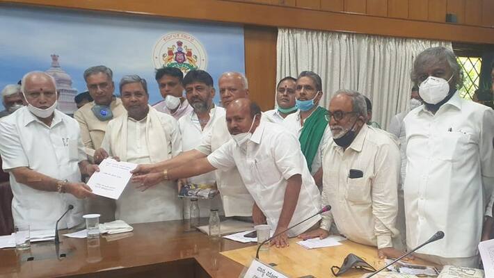 Karnataka all party delegation demands To govt release white paper about CM relief fund Amount Karnataka all party delegation demands To govt release white paper about CM relief fund Amount