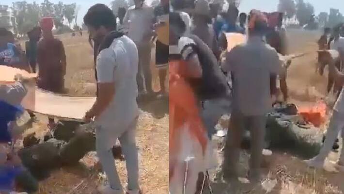 MiG 29 fighter aircraft of the Indian Air Force crashed pilot ejected safely MiG 29 fighter aircraft of the Indian Air Force crashed pilot ejected safely