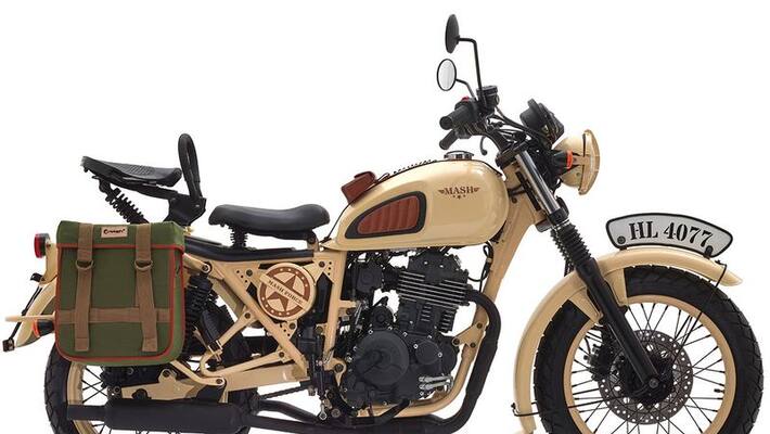 Royal enfield rival mash motors launch desrt force 400 bike in france Royal enfield rival mash motors launch desrt force 400 bike in france