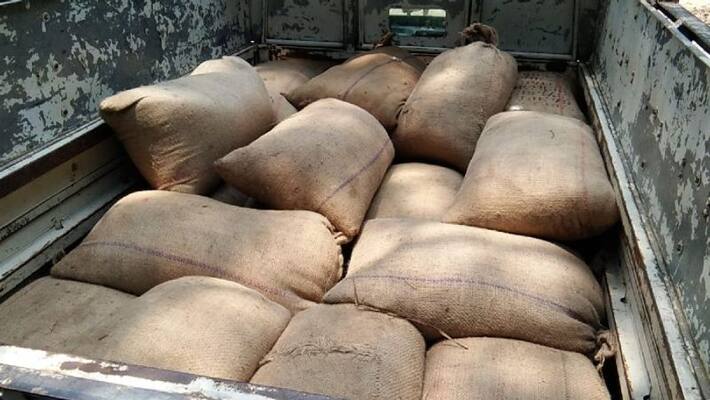 Department of Food and Civil Supplies Officers Raid On Rice Godown in Koppal Department of Food and Civil Supplies Officers Raid On Rice Godown in Koppal