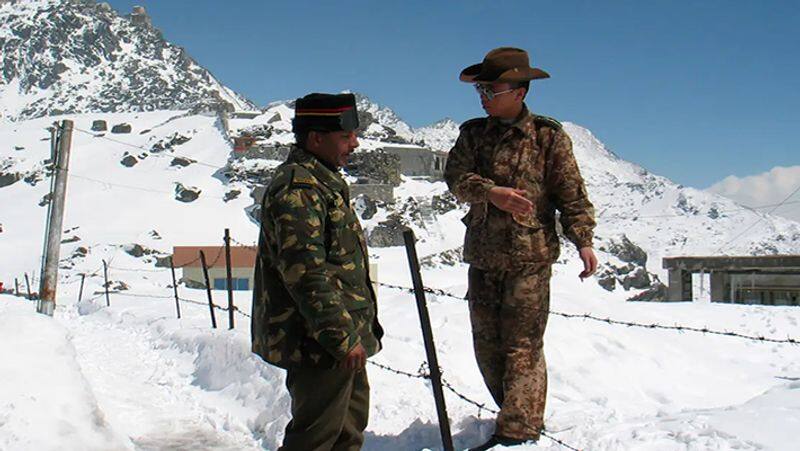 china army surrender Indian army  and chine external afire spoke person asking peace
