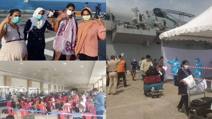 passengers of INS Jalashwa disembarked at Cochin port passengers of INS Jalashwa disembarked at Cochin port