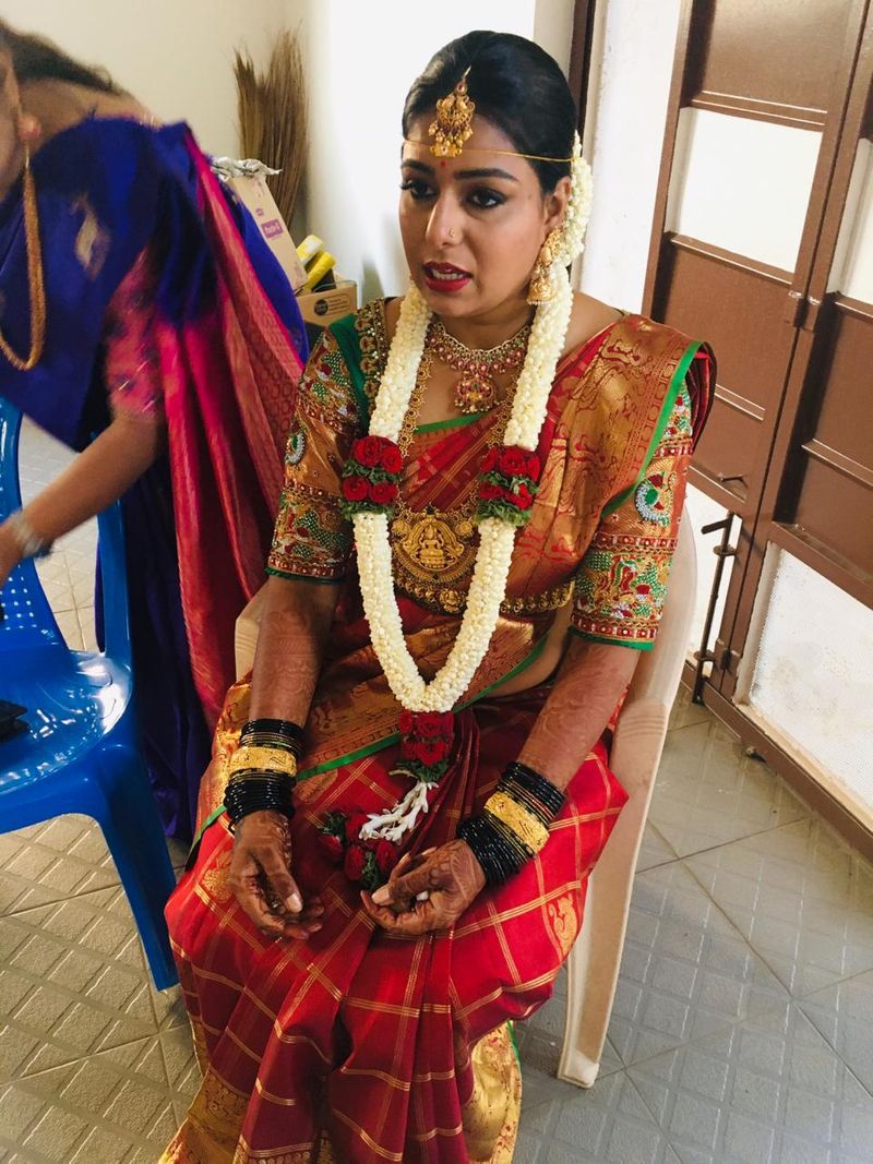 ಬೆಂಗಳೂರಿನ ನಾಗರಬಾವಿ ನಿವಾಸದಲ್ಲಿ ನಡೆದ ಸರಳ ವಿವಾಹ.