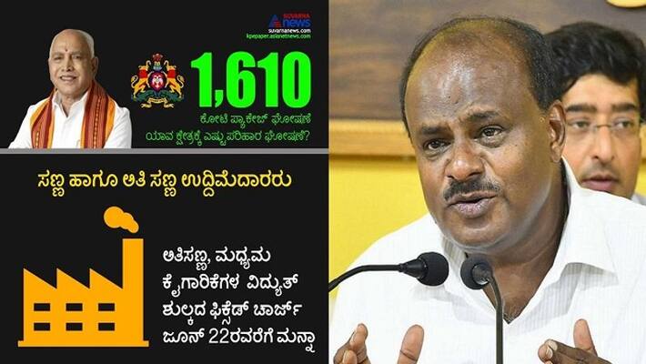 RS 1610 government package announcement just for publicity says hdkumaraswamy RS 1610 government package announcement just for publicity says hdkumaraswamy