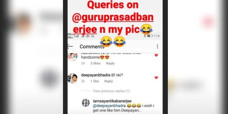 তাতেই সেই নেটিজেন প্রশ্ন করে বসে, ইনি কী আপনার বয়ফ্রেন্ড। তারপরই সায়ন্তিকা-ভক্তরা তারক উপর এক রকম আক্রমণ শউরু করে।