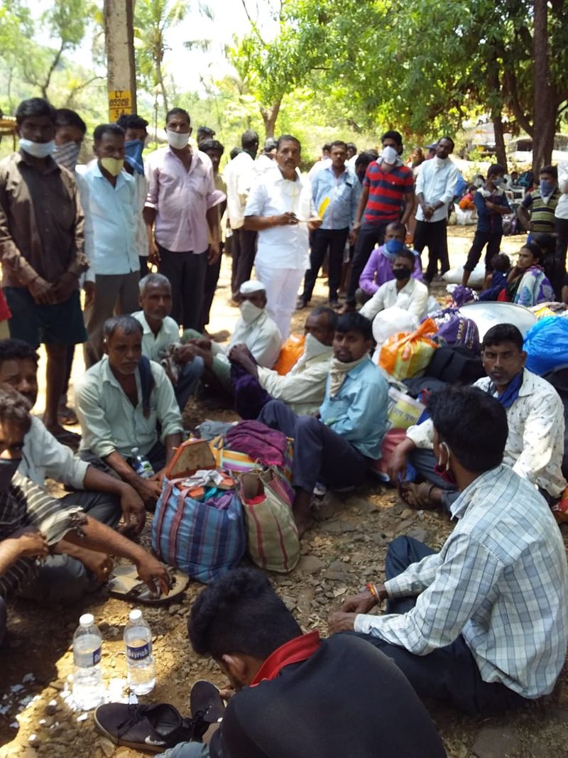 ಈ ಪೈಕಿ ಈಗಾಗಲೇ ಮುದ್ದೇಬಿಹಾಳಕ್ಕೆ ವಾಪಸ್ ಬಂದ 350 ಕಾರ್ಮಿಕರು 