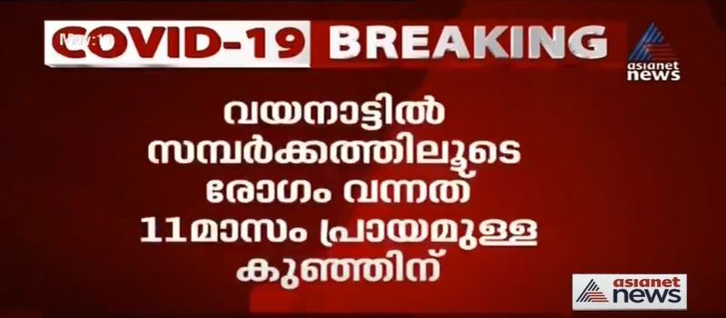 വയനാട്ടിൽ ഇന്ന് രോഗം സ്ഥിരീകരിച്ചത് 11 മാസം പ്രായമായ കുഞ്ഞിനാണ്. നേരത്തെ രോഗം സ്ഥിരീകരിച്ച മാനന്തവാടി സ്വദേശിയായ ലോറി ഡ്രൈവറുടെ മകളുടെ മകനാണ് രോഗം സ്ഥിരീകരിച്ചത്