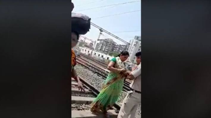 cop taking money from women on railway tracks is old cop taking money from women on railway tracks is old
