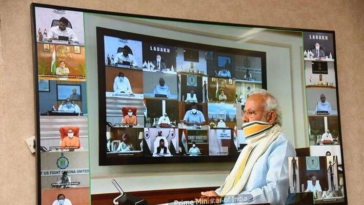 PM Modi video conference with CMs to discuss COVID-19 containment strategy PM Modi video conference with CMs to discuss COVID-19 containment strategy
