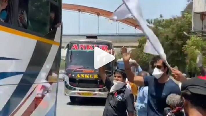 Bollywood Actor Sonu Sood organises buses for migrants stuck in Mumbai Bollywood Actor Sonu Sood organises buses for migrants stuck in Mumbai