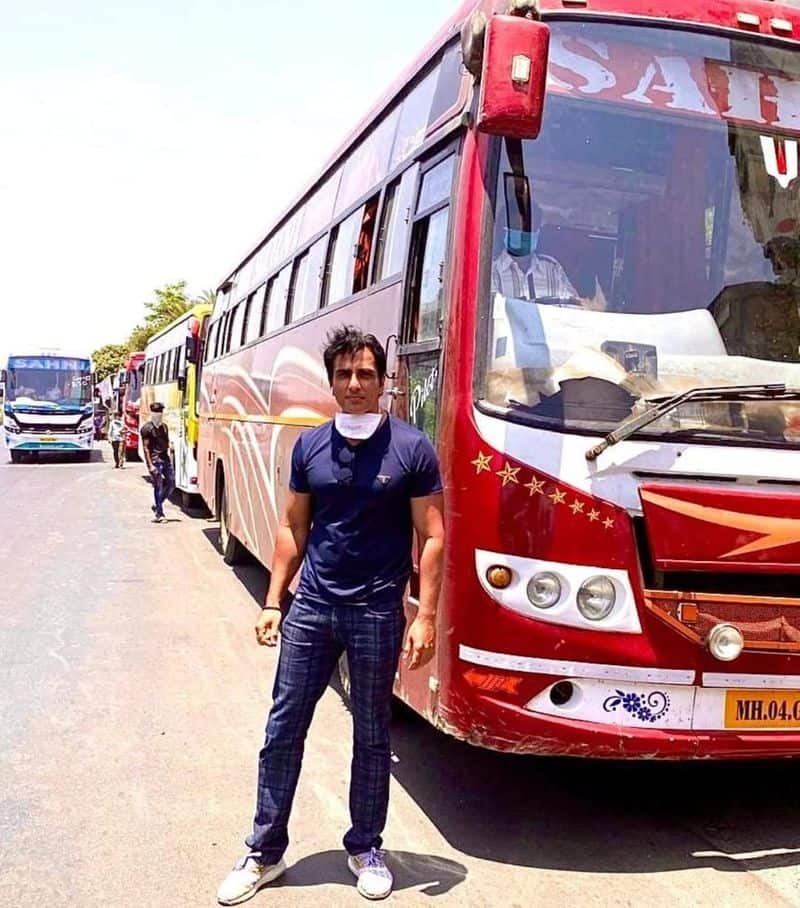 Actor Sonu Sood arranges transport for migrants stuck in Mumbai