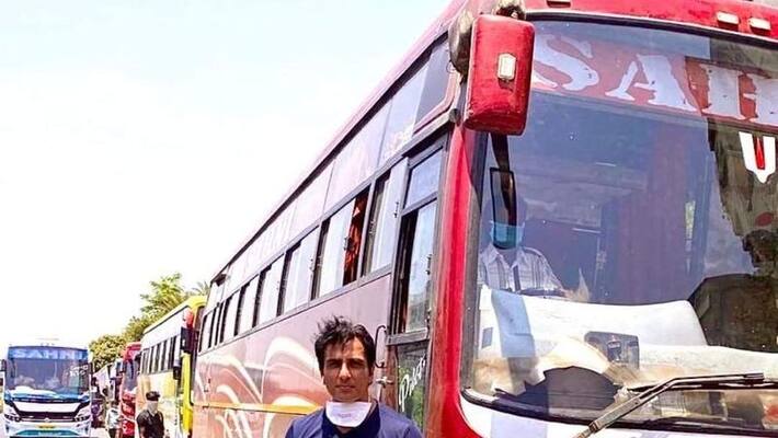 Actor Sonu Sood Arrange Buses For Migrant Workers Actor Sonu Sood Arrange Buses For Migrant Workers