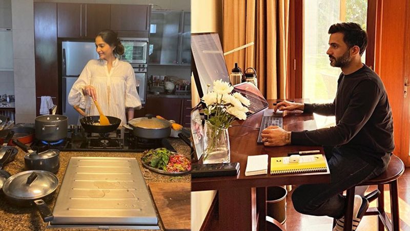 Due to COVID-19 lockdown, Bollywood actress Sonam Kapoor and her businessman husband Anand Ahuja are currently in quarantine at their New Delhi house, after their return from London in March.