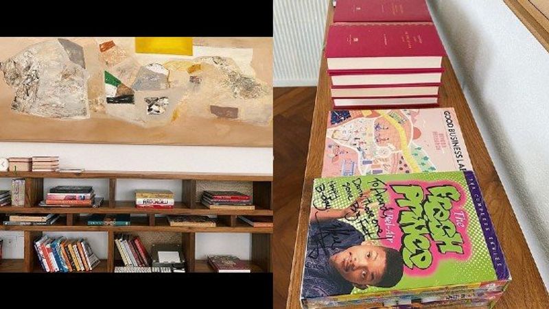 Sonam Kapoor's collection of books.
