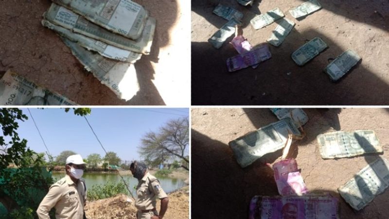 coronavirus news madhya pradesh bag filled with 500 and 2000 notes found in pond in khandwa kpr