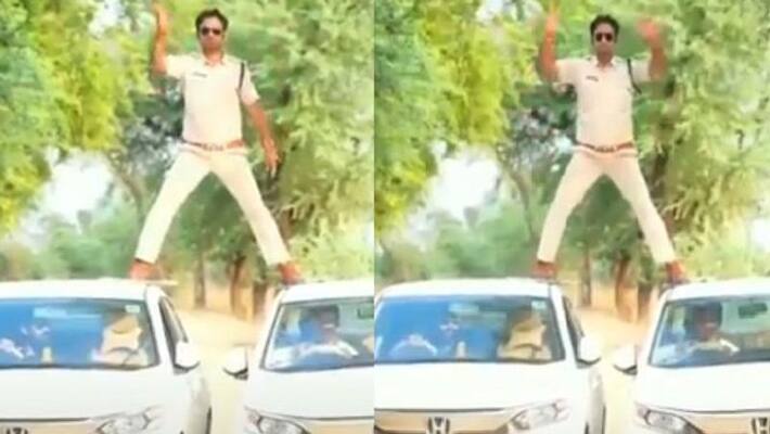 sub inspector fined after he recreate Singham stunt scene sub inspector fined after he recreate Singham stunt scene